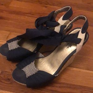 Seychelles espadrille navy shoes